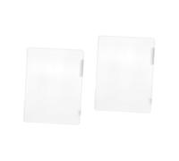 DOITOOL 2 Piezas Caja Archivadora Transparente Organizador de y Archivos para Oficina y Almacenamiento Resistente y Portátil para Papeles y Materiales Importantes Diseño Compacto que