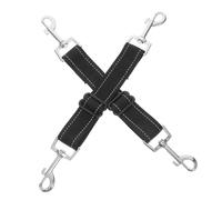 DOITOOL 2 Piezas Clip de Seguridad para Collar de Perro Ajustable de Nylon Reflectante para Arnés para Extensión y Respaldo Seguro Paseos Nocturnos