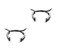 DOITOOL 2 Piezas Correa de Paracord reloj inteligente para hombres señoras relojes reloj para hombres reloj de hombre correa de reloj de tejer correa de reloj universal masculino 5-8