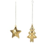 DOITOOL 2 piezas de acero inoxidable malla bola de té árbol de Navidad en forma de estrella infusor de té colador filtros difusor de intervalo de té gancho cadena para infusiones