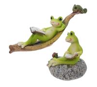 DOITOOL 2 Piezas Figuras de de Resina Simulada de Decoración Resistente para Jardín Acuario y Escritorio Ornamentos Creativos para Patio y Oficina