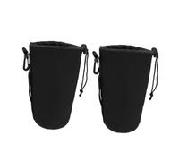 DOITOOL 2 Piezas Fundas Protectoras para Lentes De Cámara Prueba De Golpes Aislamiento Térmico XL Bolsa Flexible para Lentes De Cámara Bolsa De Neopreno Cordón para para Viajes y Protecció