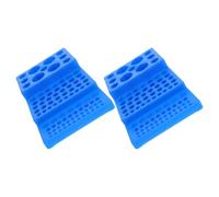 DOITOOL 2 Piezas Gradilla para Tubos de Ensayo de Microcentrífuga Azul 92 Orificios, Soporte de Vial de Plástico de Pp para Tareas de Laboratorio y Organización Segura