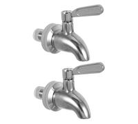 DOITOOL 2 Piezas Grifo Dispensador de Bebidas Inoxidable Repuesto para Jarras de Cerveza y Agua Fría o Caliente Fácil Instalación Fugas para Hogar y Oficina