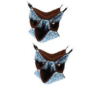 DOITOOL 2 Piezas Hamaca cálida para hámster Delicada Cama de hámster Juguetes de Ardilla Cama Colgante Mascotas Cama Colgante Creativa Preciosa Hamaca de hámster cómoda Hamaca de Felpa