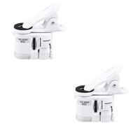DOITOOL 2 Piezas Lupa de Aumento para Móvil con Luz LED Microscopio Mini Portátil con Clip para Exploración y Detección de UV
