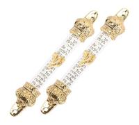 DOITOOL 2 Piezas Mezuzah Metálica Judía para Puerta con Pergamino Diseño Retro Decorativo Redondeados y Dos para Fácil Instalación de Unidades para Bendición y Santidad del Hogar