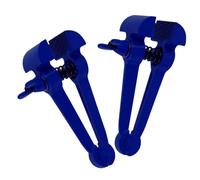 DOITOOL 2 Piezas Mini de Mano Ajustable, Precisión Industrial Azul | Acero al Carbono, Apertura Rápida y Bloqueo Firme, para Pcb y Microensamblaje en Taller