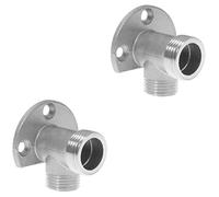 DOITOOL 2 piezas montaje en pared mezclador baño accesorio kit instalación casa en pared codo superficie grifo conector manguera (plata)