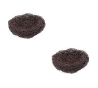 DOITOOL 2 Piezas Nidos y De Aves Cama Nido De Cría De Pájaros Casa De Pájaros Naturales Accesorios para Jaulas Casas De Aves Escondite De Aves Birdemia Nido Cálido Cola Larga Bambú