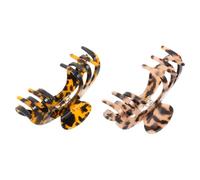 DOITOOL 2 Piezas Pinza Diseño Curvado Estilo Francés Cabello de Ácido Acético y Agarre Antideslizante para Mujeres, Adecuado para Viajar y Desplazarse Facilidad
