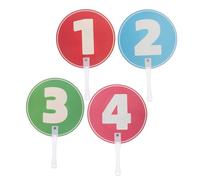 DOITOOL 2 Piezas Pizarra de Votación Portátil para Aula Paletas de Respuesta Reutilizables de Plástico para Tablero de Puntuación para Actividades Educativas