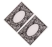 DOITOOL 2 Piezas Plantilla de Embossing para Manualidades Diy Troqueles de Plástico para Decoración de Álbumes y Scrapbooking para Únicas y Embellecer Proyectos de Fotografía