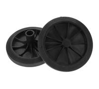 DOITOOL 2 Piezas Ruedas de Repuesto Diámetro de Agujero 2.3cm, Fácil Reemplazo y Estabilidad para Cubo de Basura de Plástico Negro para Contenedores de Basura