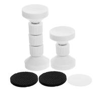 DOITOOL 2 Piezas Soportes Ajustables para Cabecero de Cama Protectores Antivibración con Almohadilla EVA Antideslizantes y Resistentes Unidades para Hogar y Hotel sin Daños Pared ni