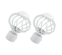 DOITOOL 2 Piezas Tapas para Extremos de Barra de Cortina de Hierro Decoración para Cortineros de Salón y Ventanas Accesorio Resistente y Fácil de Instalar