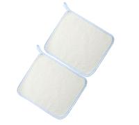 DOITOOL 2 Piezas Toalla de Baño Cuadrada de Nailon para Uso Diario en Casa, Diseño Simple, Elimina Sudor y Piel Muerta, Adecuado para Limpieza Facial y Corporal