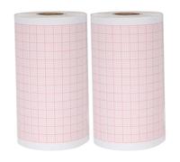 DOITOOL 2 rollos de papel para : rollo de papel en blanco compatible con el monitor cardíaco R3 de 3 derivaciones. Recambio para equipo médico.