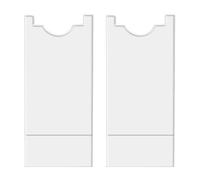 DOITOOL 2 separadores de pared transparentes para sofá y cama. Protector de tope para muebles. Protector de pared acrílico transparente para sofá y electrodomésticos. Prevención de incendios.