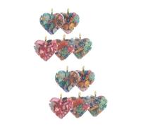 DOITOOL 2 Series Colgante De Corazón Encantos Para Joyería Encantos Del Corazón Hechizas Amuletos Para Hacer Joyas Collar Colgante Encantos Colgantes Encantos Jade 5 Piezas*2