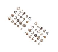 DOITOOL 2 Series Colgantes Retro De Aleación Para Diy Accesorios De Joyería Para Pulseras Y Manualidades Bronce 40 Piezas X 2