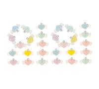 DOITOOL 2 Series Encantos De Resina Forma Con Alas Creación De Joyería Y Manualidades 18 Piezas*2