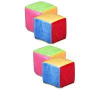 DOITOOL 2 Series Juguete De Peluche Juguete De Educación Temprana Dados De Juguete De Juego De Cartas Dados Poliédricos Juego De Cubos Película Plástica 2 Piezas*2