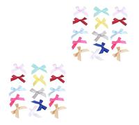 DOITOOL 2 Series Lazos Decorativos Para Manualidades Arcos Aleatorios Para Accesorios De Ropa Y Decoración De Fiestas Color Aleatorio 100 Piezas*2