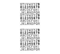 DOITOOL 2 Series Parches De Letras Y Termoadhesivos Para Ropa Apliques Diy De Letras Y Para Vestidos Bolsos Y Manualidades 72 Piezas X 2