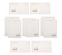 DOITOOL 2 Set de Papel de Carta Vintage Blanco para Escribir Textura Suave y Diseño Retro, Adecuado para Pintura y Copia de Poemas en Material de Oficina