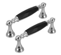 DOITOOL 2 tiradores minimalistas para puertas de armarios - Pomos de aleación de zinc para cajones y armarios - 11,5 x 3,8 x 1,9 cm (4,52 1,49 0,75 pulgadas) - Tiradores para de cocina, herrajes para