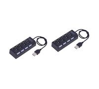 DOITOOL 2 Uds 4 Divisor USB 20 Hub De Datos USB 4 Puertos Hub De Datos USB 20 Hub 4 Puertos USB Hub