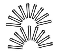 DOITOOL 20 Funda antideslizante para gafas cojín para patillas de gafas retenedores de anteojos de silicona retenedor gel de sílice Negro
