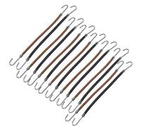 DOITOOL 20 Ganchos para Coletas Cordón Elástico Cabello, Soporte para Peinados, Hecho de Hierro y Poliéster, Adecuado para Cabello Rizado y Fino en Mujeres y Niñas