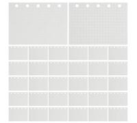 DOITOOL 20 Hojas de Recambio A8-4,1 X 3 Pulgadas, Carpeta de Planificador Recargable M5, 5 Agujeros, Papel de Cuaderno, Cuadrícula Y Rayas, 45 Hojas por Libro