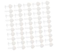 DOITOOL 20 Pares Hebillas Decorativas para Abrigos Botones de Cierre para Abrigos Accesorios de Ropa Diy Color Blanco con Corazón