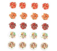 DOITOOL 20 Piezas Accesorios Para Bricolaje Cabello Ultravioleta Equipo Crujiente Clips Claro Encanto De Arenas Movedizas Agitador De Lentejuelas De Polivinilo Colorful