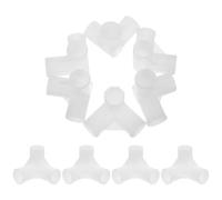 DOITOOL 20 Piezas Conector de Perchero en T de Plástico Blanco de 3 Vías, Acoplamiento de Tubo de 16mm, para Zapatero y Secadora, Unión para Armario