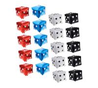 DOITOOL 20 Piezas Globos Dados de Aluminio Colores Rojo Azul Blanco Negro Decoración Fiesta Temática