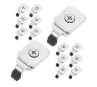 DOITOOL 20 Piezas Tope Final para Riel de Cortina de Hierro Tapones Reemplazables para Rieles Flexibles Accesorios para Ventana Fijación sin Herramientas Uso Doméstico y Profesional