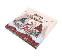 DOITOOL 20 Piezas Unidades Servilletas de Papel Desechables con Diseño Navideño de Cuadros Decorativas para Cenas y Fiestas Infantiles Absorbentes y Prácticas para Navidad