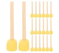 DOITOOL 20 Pinceles de Esponja Redondos: Esponja para Pintar Manualidades con Mangos, aplicador pequeño para Manualidades Infantiles, Adornos para Fiestas, Kit de Plantillas