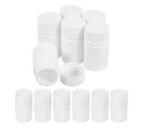 DOITOOL 20 Unidades Botella de Plástico White de 20 Ml con Tapa de Rosca, Frasco Sellado para Pastillas, Material Hdpe de Grado Alimenticio, Adecuado para Uso en Oficina Aire Libre