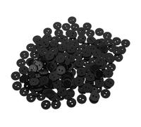 DOITOOL 200 Piezas Botones Redondos Negros para Coser de Perfectos para Camisas Manualidades y Decoración para Proyectos de Costura y Diy