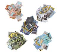 DOITOOL 200 Piezas Pegatinas Vintage de Sellos Decorativos para Scrapbooking Diy Manualidades Colección Temática para Álbumes y Diarios Estilo Retro Viaje
