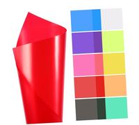 DOITOOL 20piezas Filtros De Color Láminas De Película Geles De Luz Filtros De Iluminación Opciones De Colores