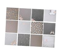 DOITOOL 24 Hojas Papel Decorativo para Manualidades Diy de Fondo para Álbumes y Tarjetas Papel Scrapbook con Diseño Bonito para Embellecer Fotos y un Romántico