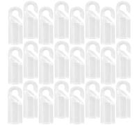 DOITOOL 24 Piezas de Ganchos de Varilla para Cortinas y Persianas Venecianas, de Plástico Blanco, sin Herramientas, Repuestos para Hogar