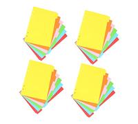 DOITOOL 24 Piezas Separadores de Páginas de Etiquetas de Clasificación para Cuadernos y Carpetas Divisores Diy de con Diseño Práctico y Superficie Suave