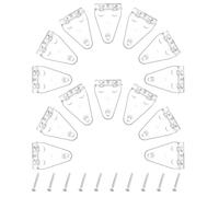 DOITOOL 24juegos Soporte de Gancho para Cortina Clips de Sujeción para Persianas Horizontales Soporte Inferior Transparente para Ventanas con Tornillos